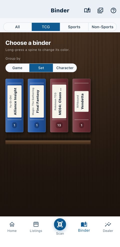 BinderTrax digital collection and Binder